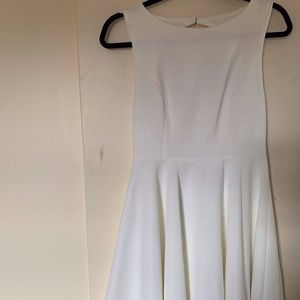 Pretty White Open Back Dress